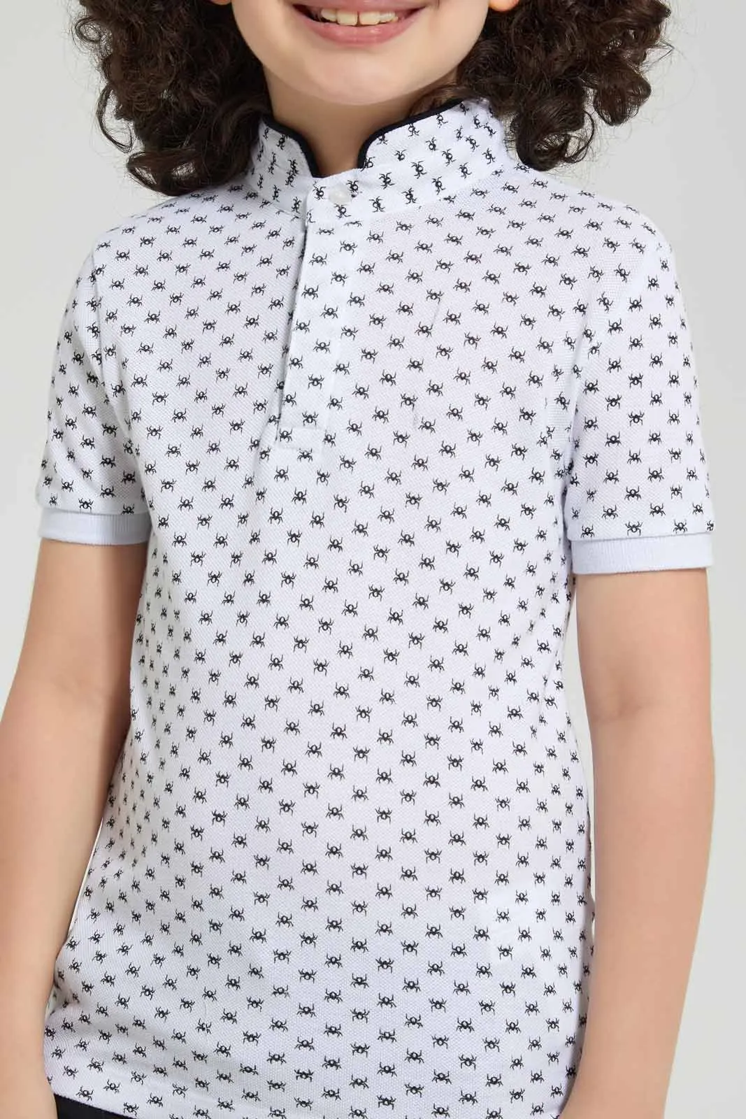 White Spider Polo Shirt