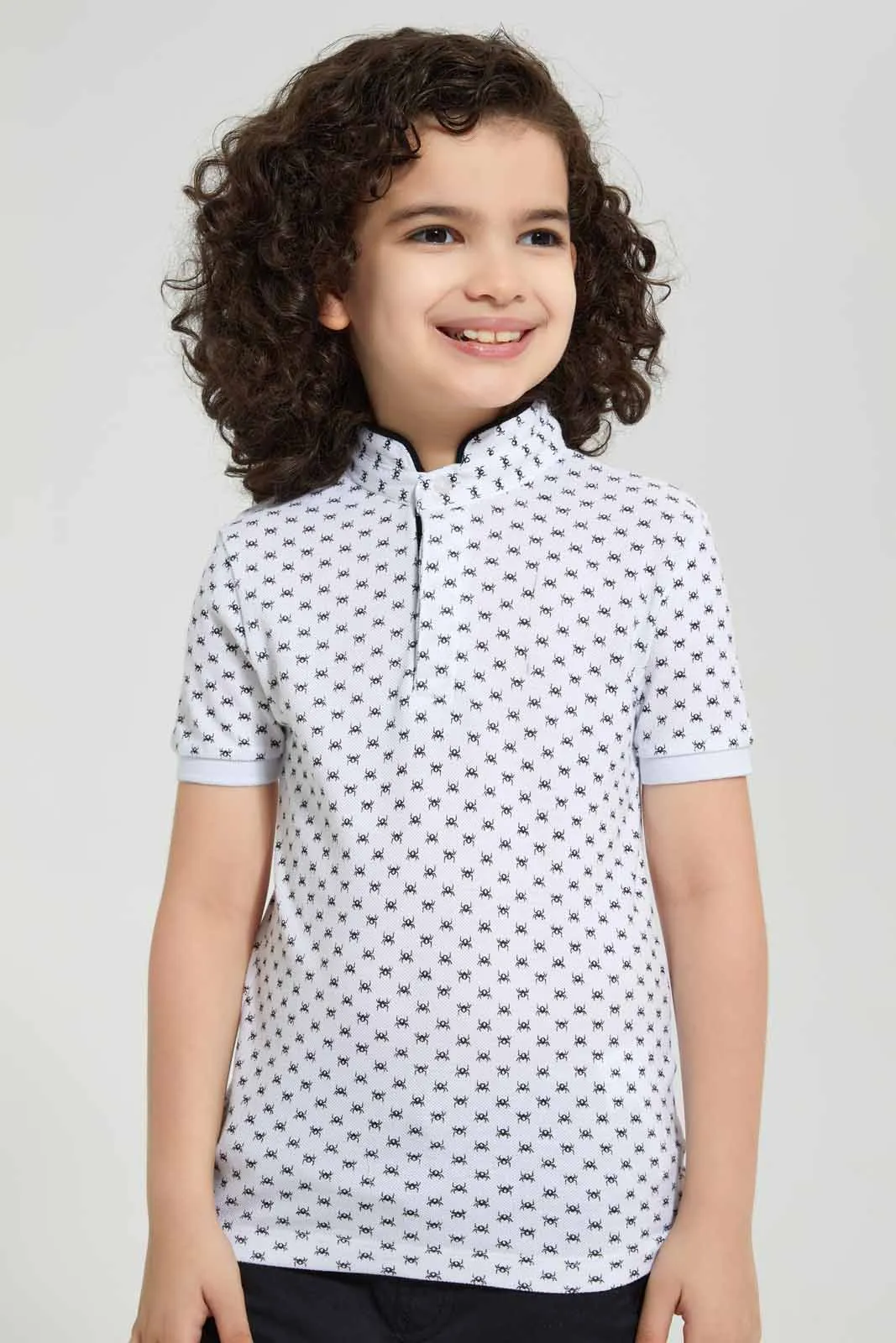White Spider Polo Shirt