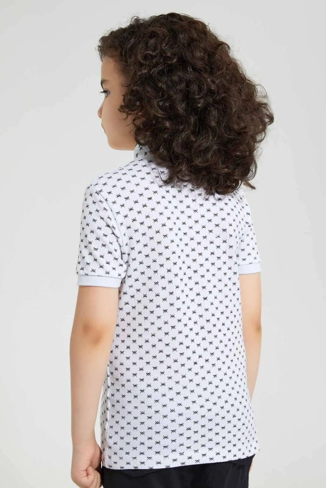 White Spider Polo Shirt