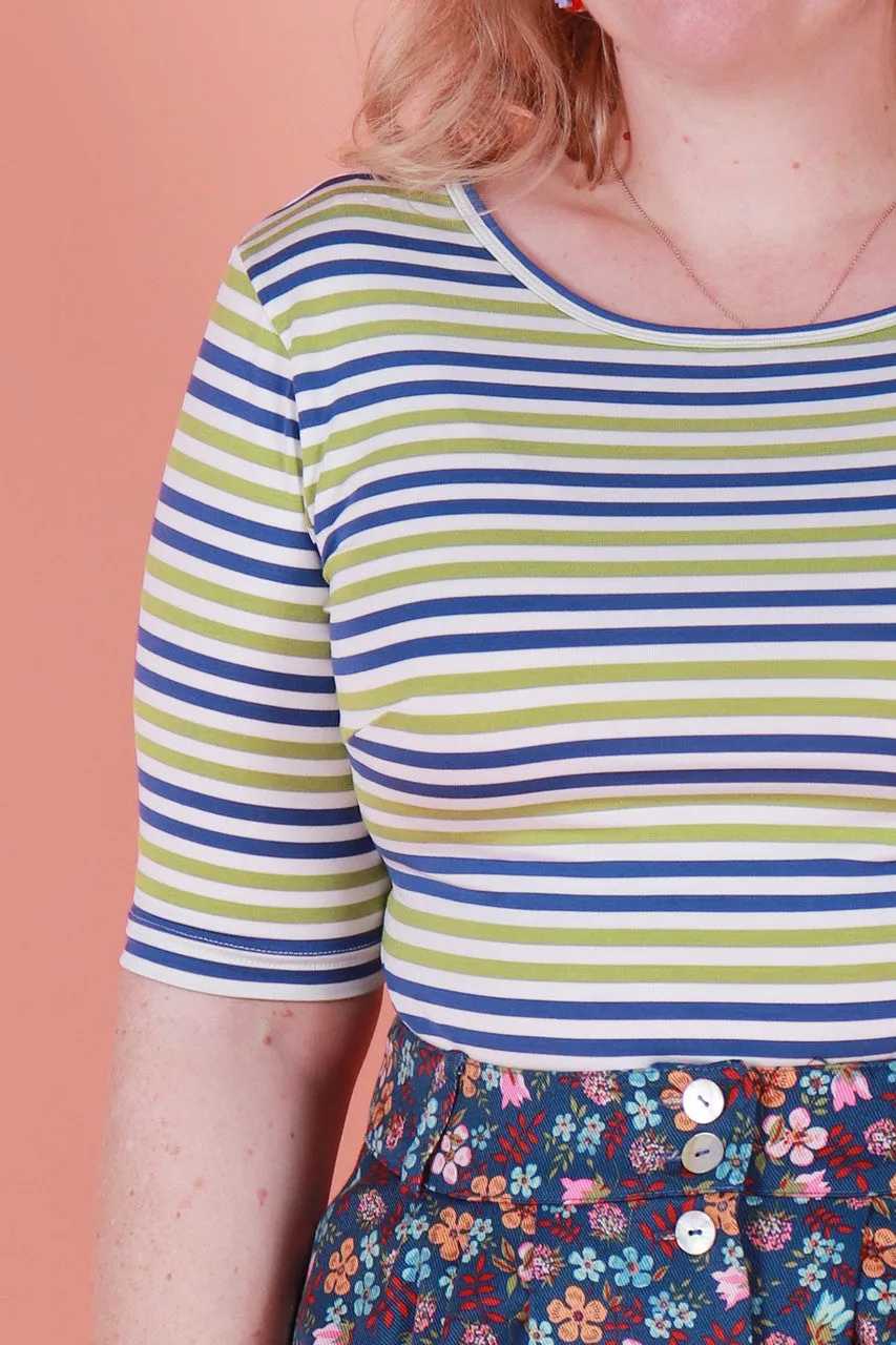 Winnie Reversible Top Balmoral Stripe