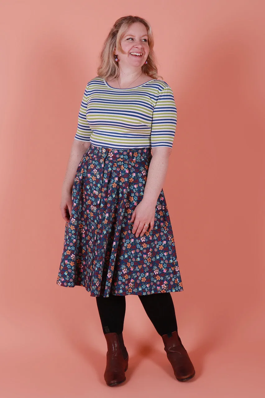 Winnie Reversible Top Balmoral Stripe