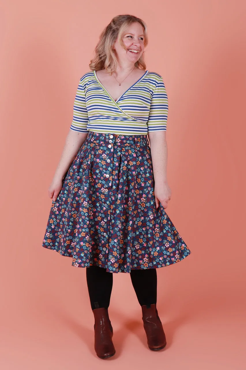 Winnie Reversible Top Balmoral Stripe