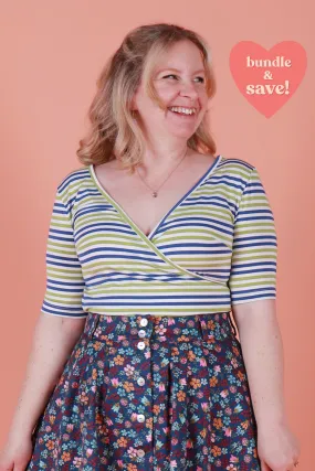 Winnie Reversible Top Balmoral Stripe