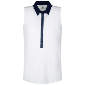 Womens Lace Print Sleeveless Polo Lace Print - SS22