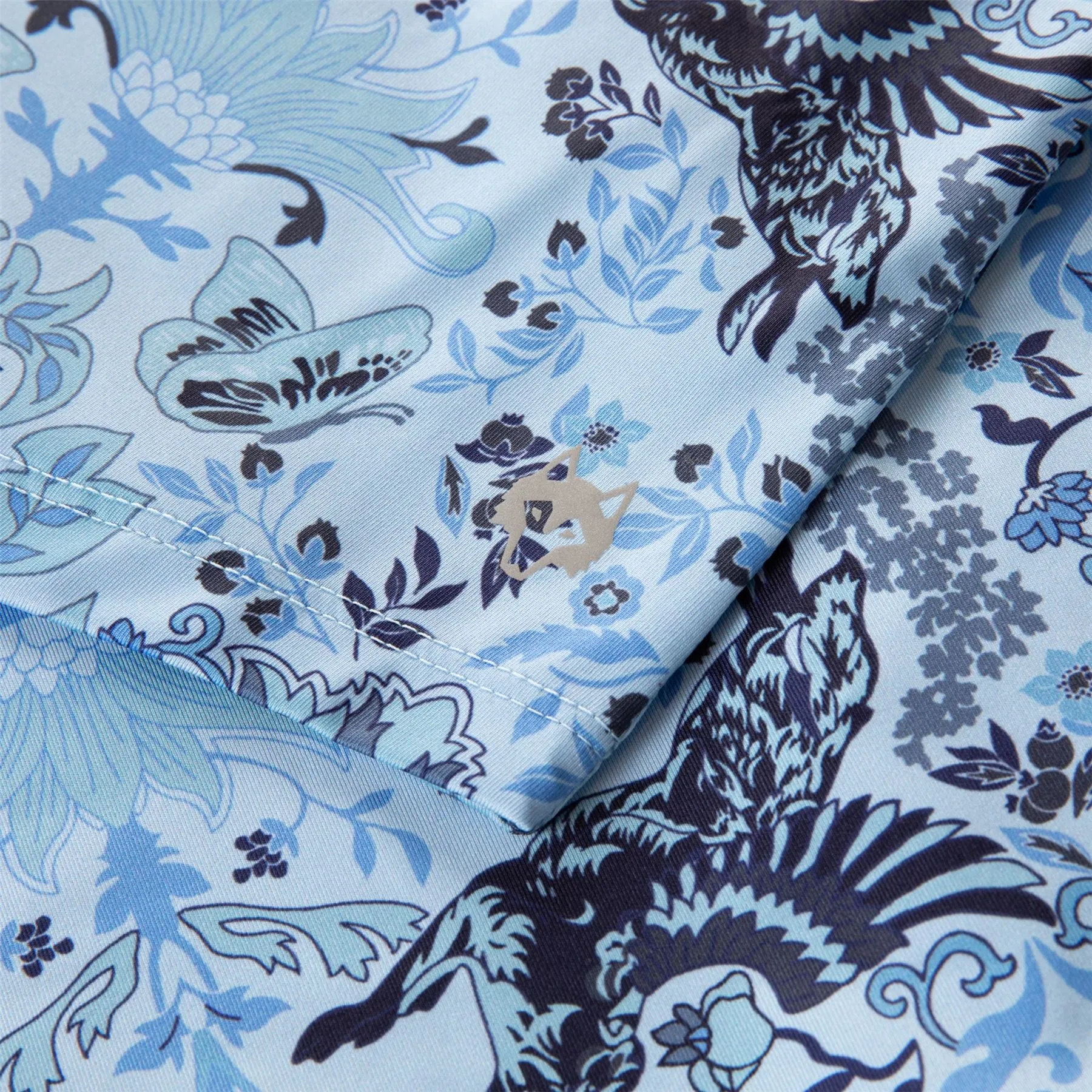 Womens Winged Wolf Lace Scarlett Polo Wolf Blue - AW24