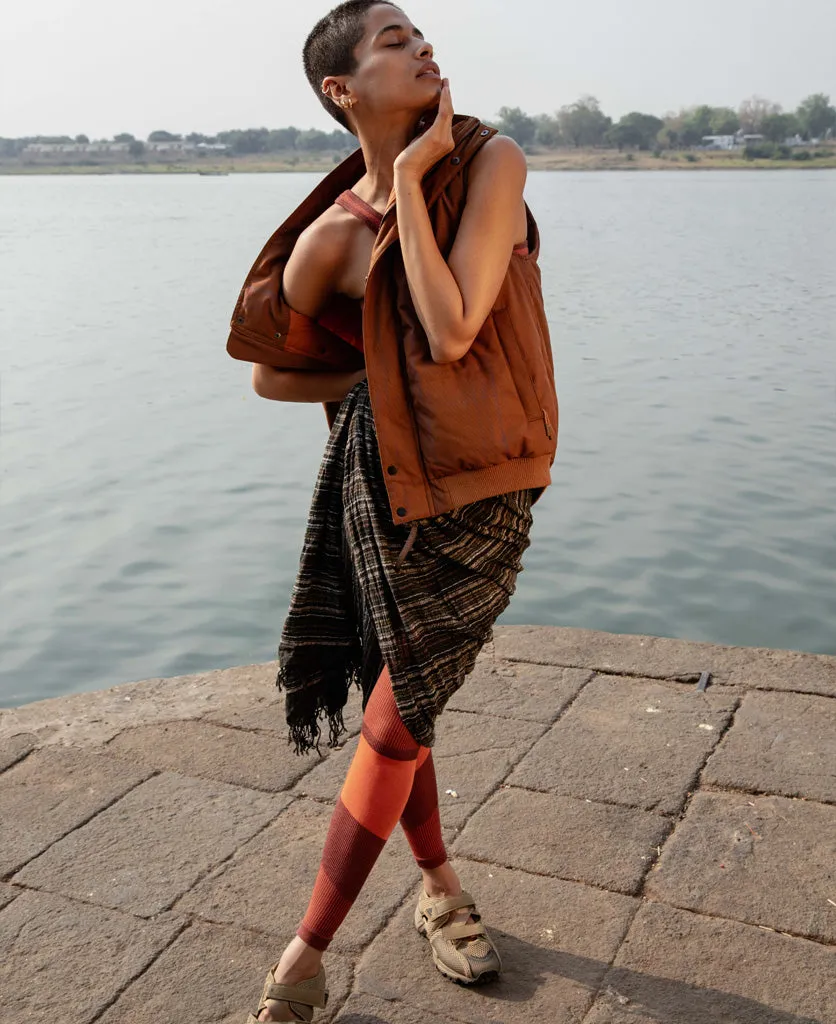 WOOL CHECK VEST