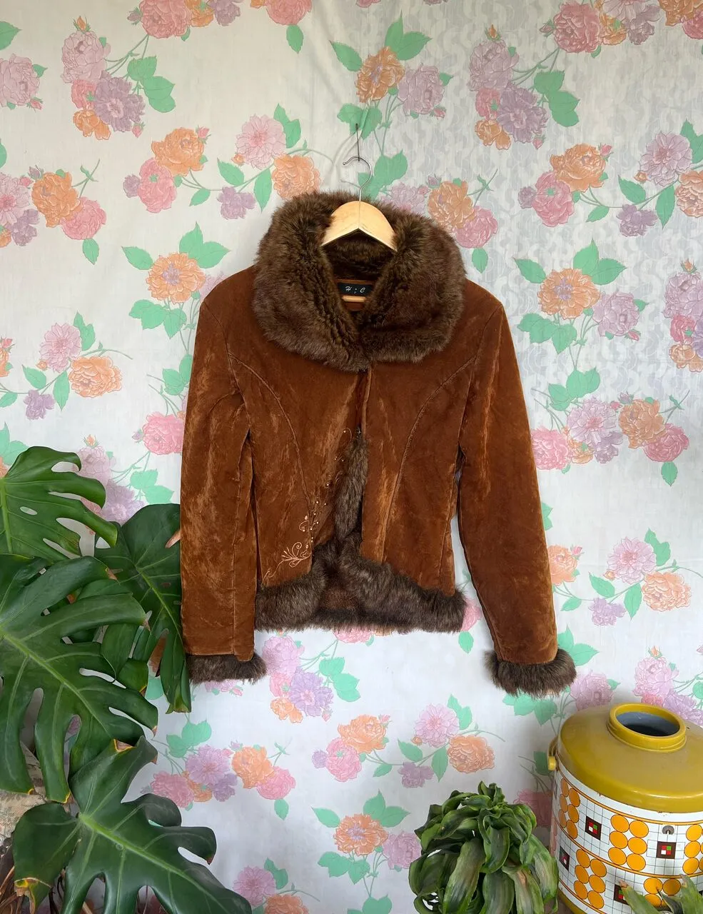 Y2K Suede Cropped Jacket
